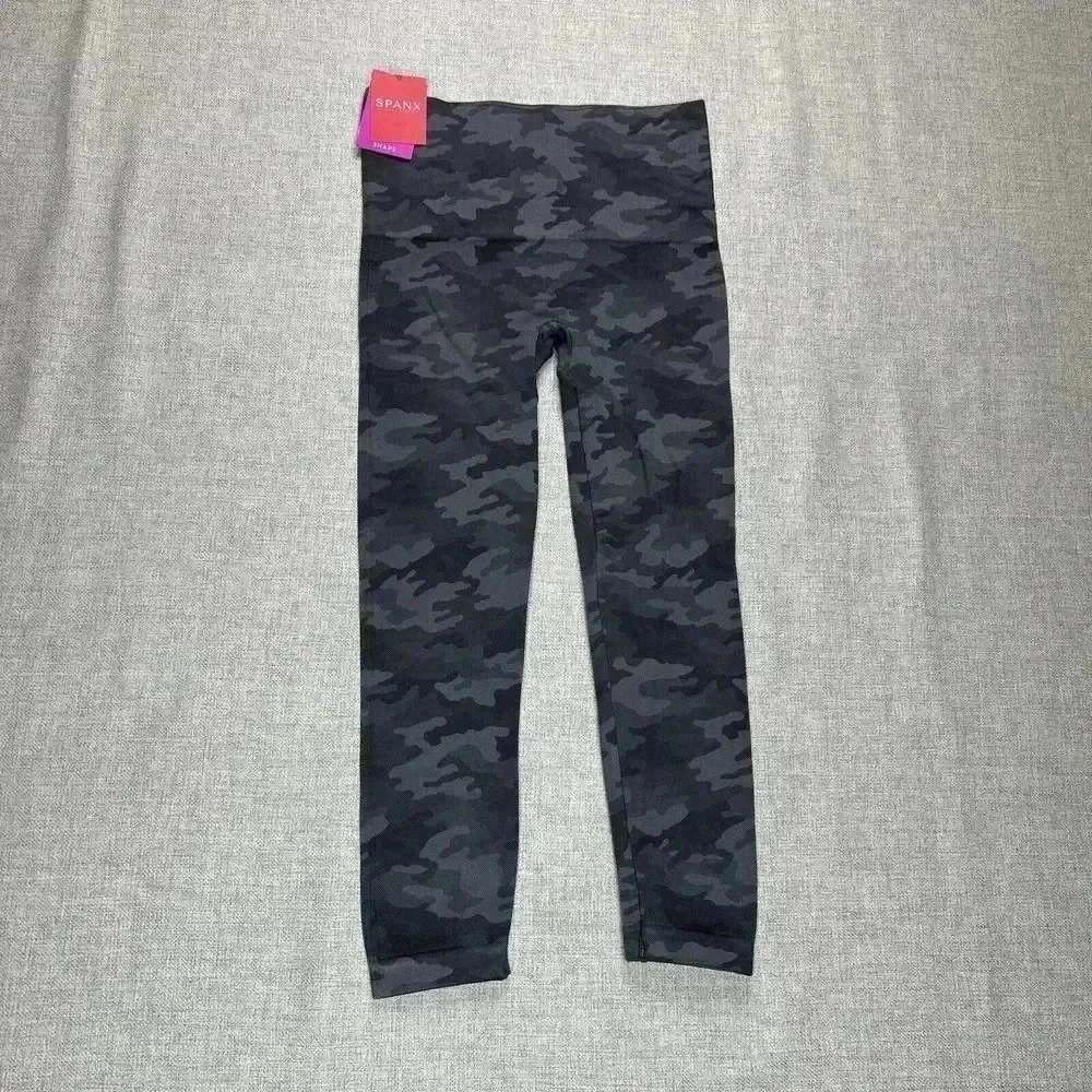 Spanx Leggings Camo Shape Smooth Sculpt Seamless